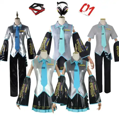 Gloss-Finish Virtual Idol Costume